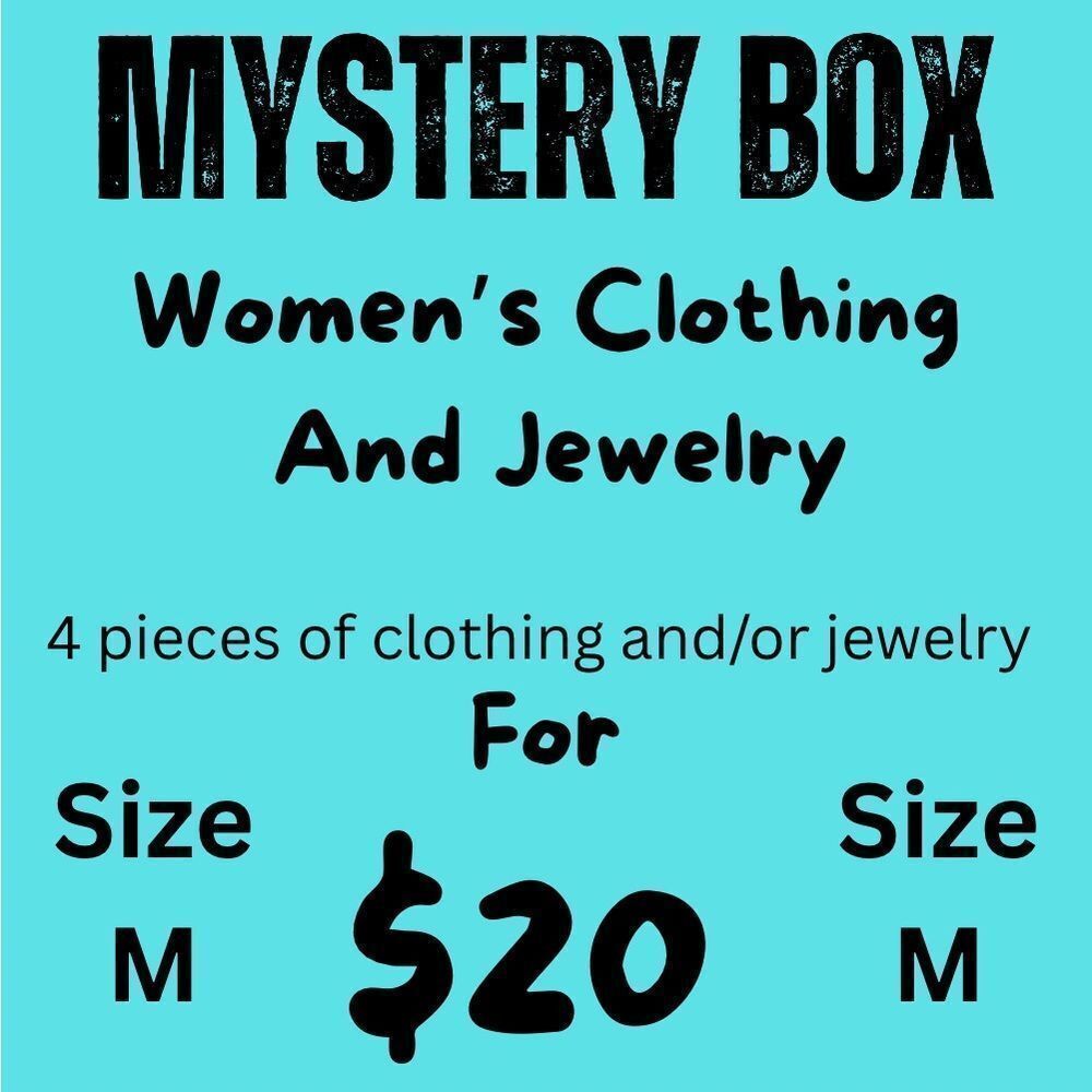 Women’s Size M Mystery Box - 4 Clothing & Jewelry Items Surprise Bundle $20